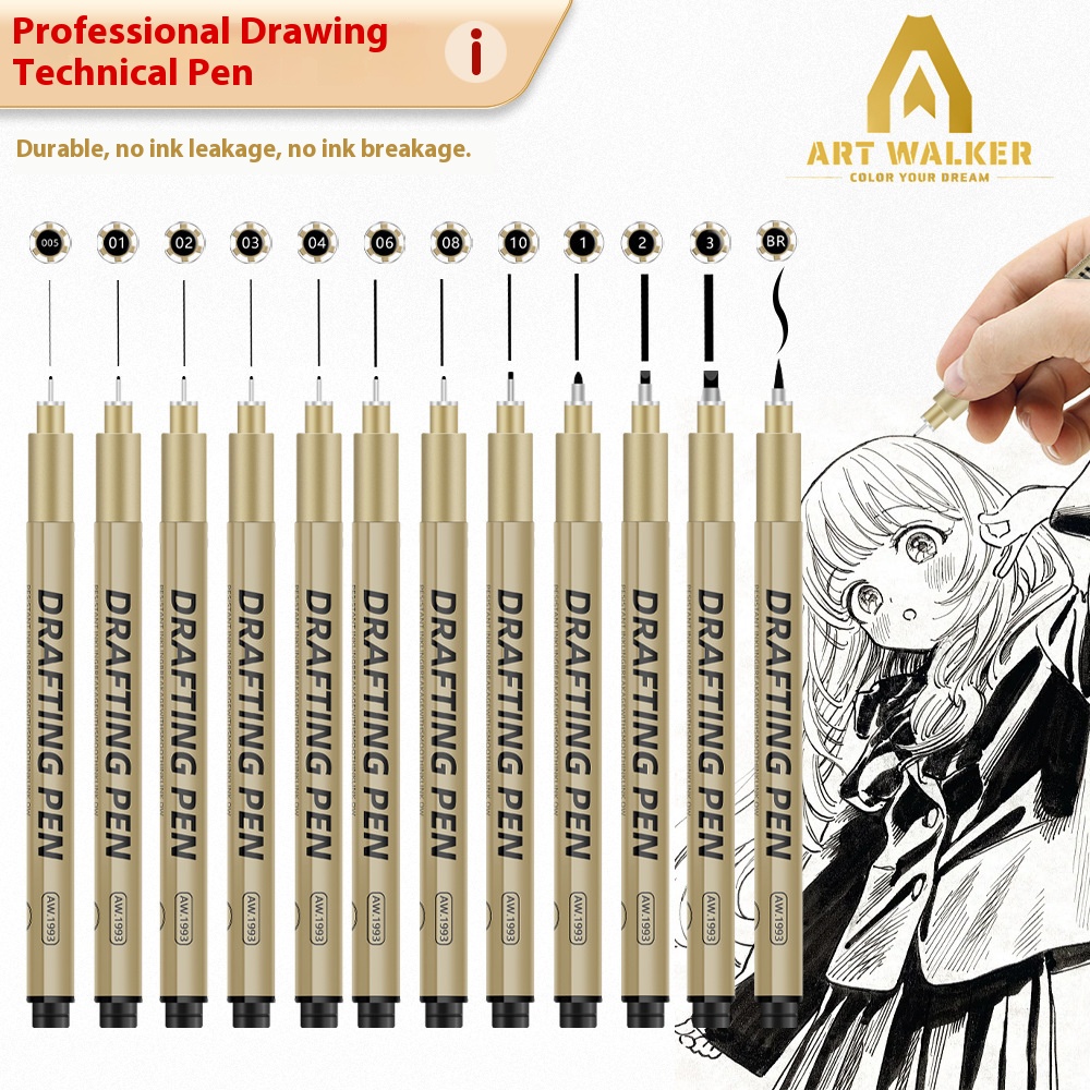 1/6/9/12 قطعة مانغا الأسود Fin - مراجعة Copic Marker Sketch وسعره